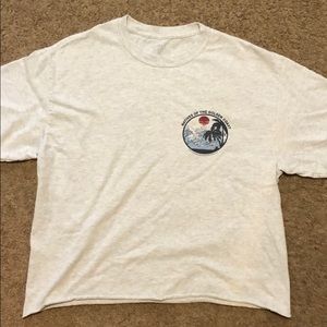 light gray john galt/brandy t-shirt